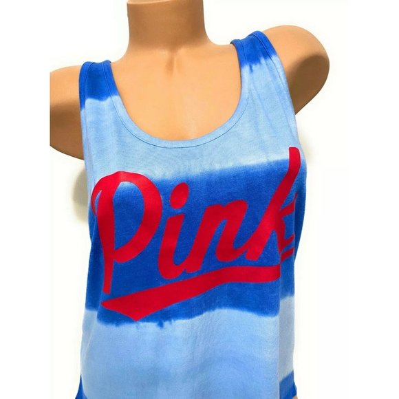 Victoria's Secret PINK EXTRA SMALL Graphic Racerback Tank Sleeveless Top NEW - Picture 4 of 5